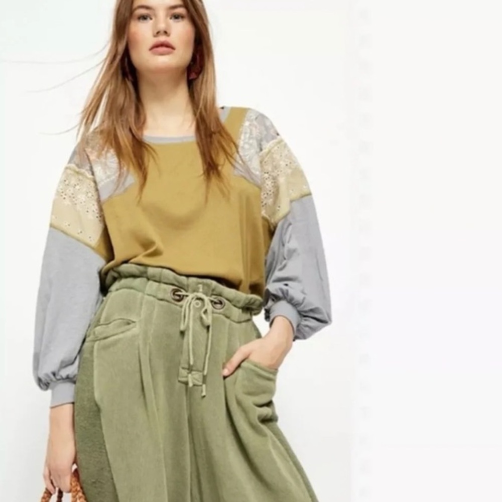 Free People We The Free Feelin It Tee in Olive
